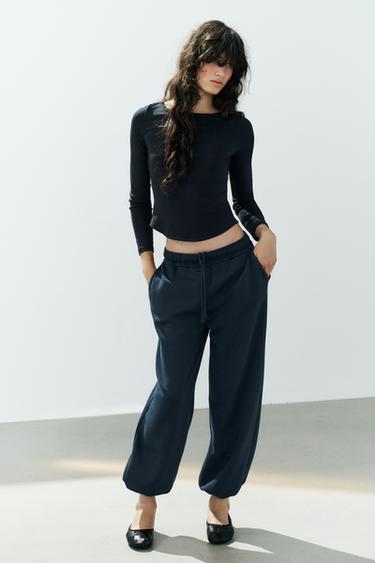 BOAT NECK T-SHIRT - Blue by Zara