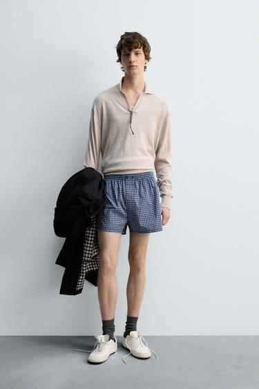 LIMITED EDITION CHECK POPLIN BOXERS - Multicoloured by Zara - Image 0