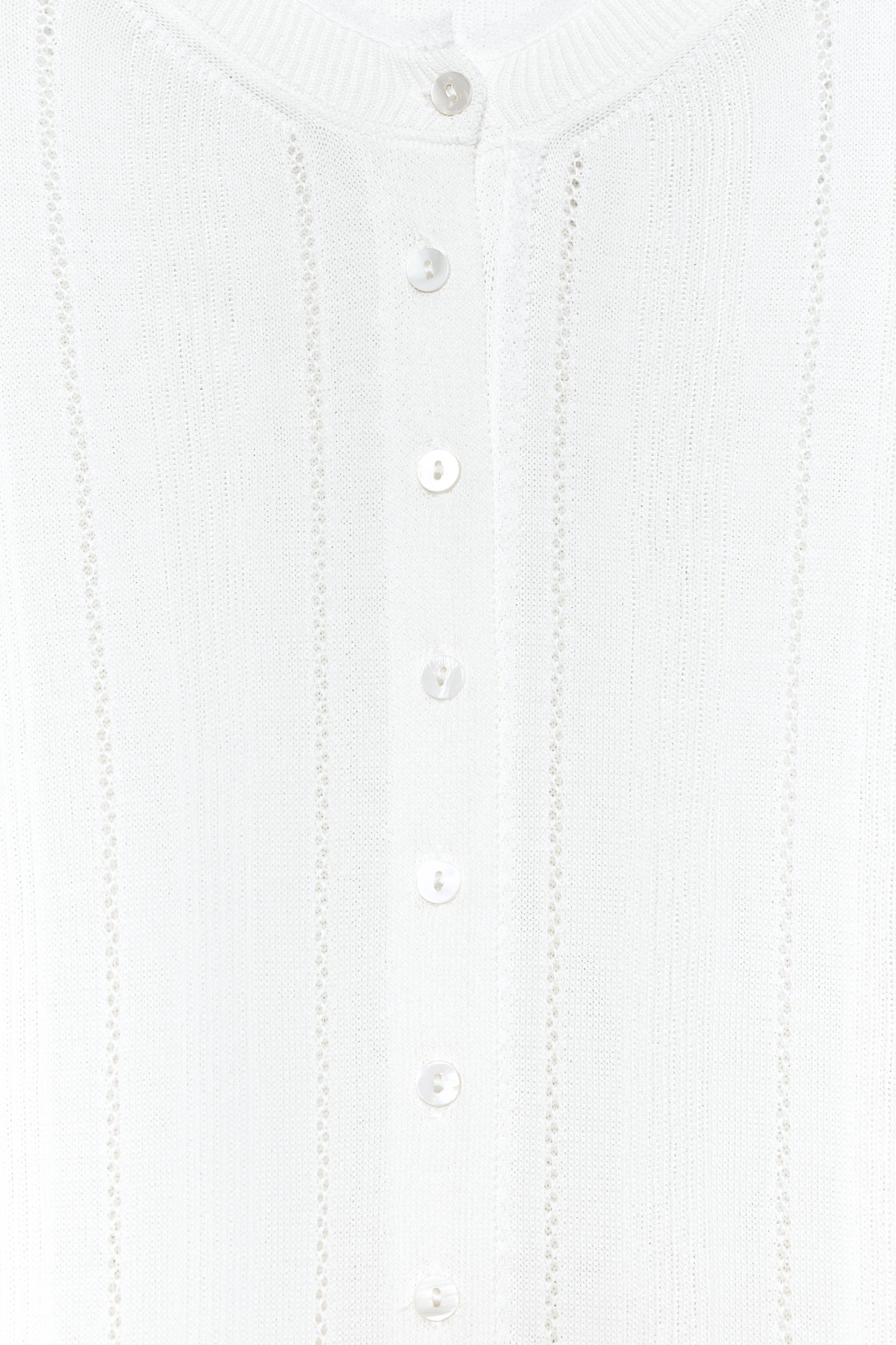 POINTELLE KNIT CARDIGAN - White | ZARA Canada
