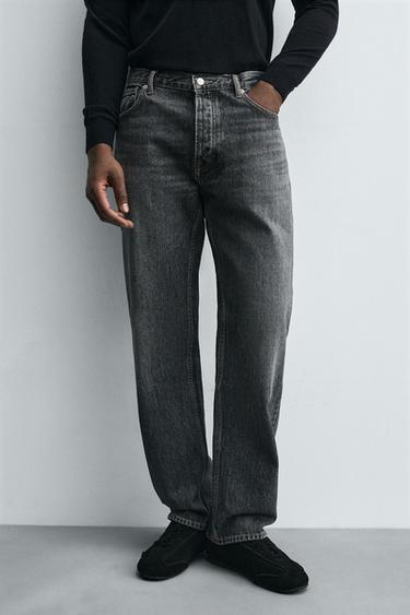 STRAIGHT FIT JEANS - Grey by Zara - Image 4