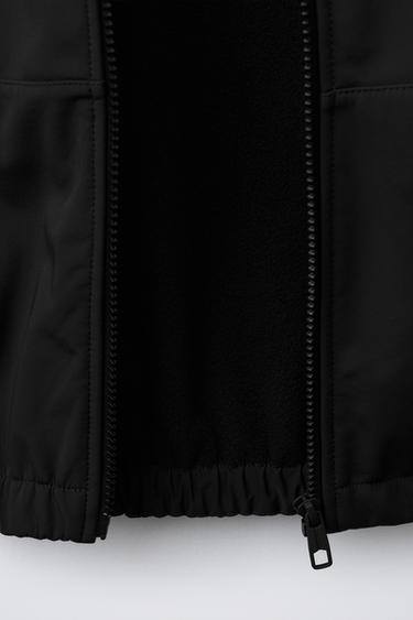 VESTE TECHNIQUE DOUBLÉE CAPUCHE DÉPERLANTE - Noir de Zara - Image 6