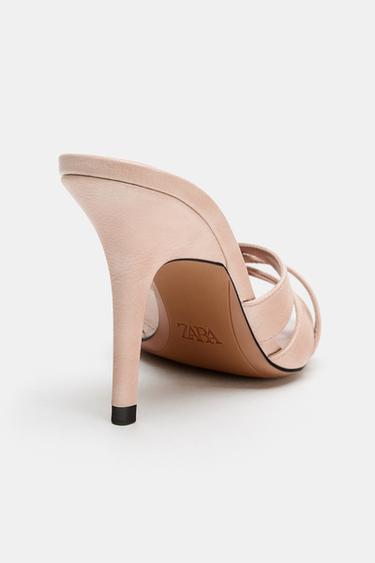 SANDALES À TALONS CROISÉS - Beige de Zara - Image 6