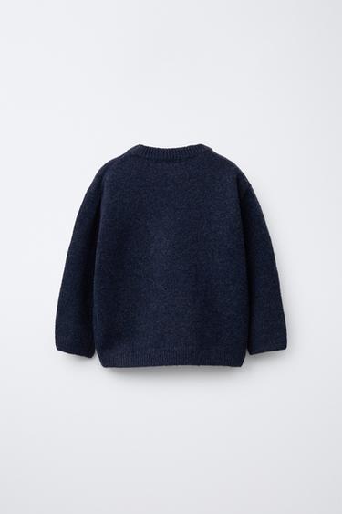 KNIT SKATE BEAR SWEATER - navy by Zara - Image 1