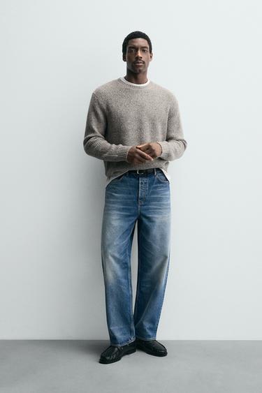 PURL KNIT JUMPER - Beige marl by Zara