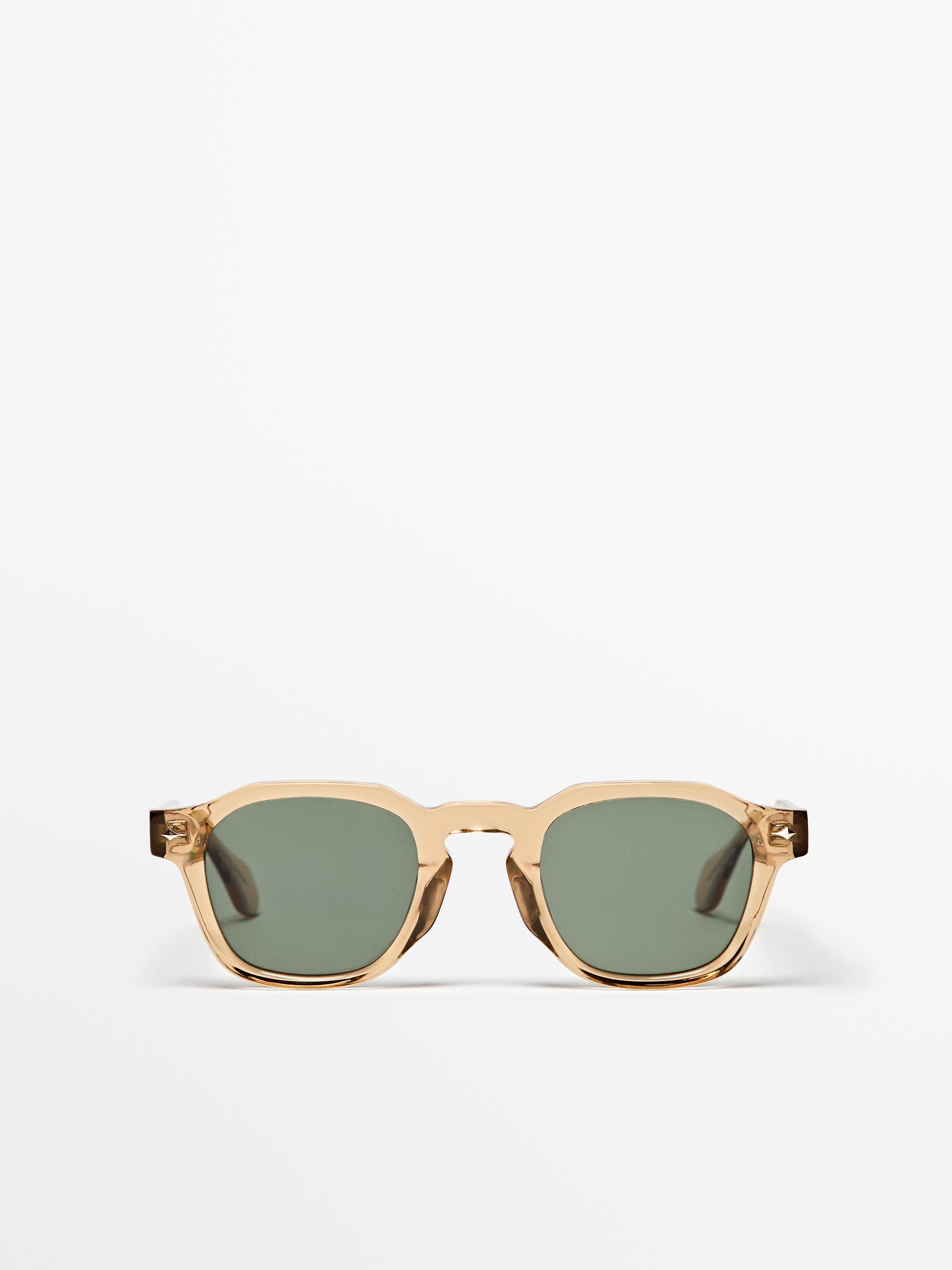 Geometric sunglasses — Pastel yellow