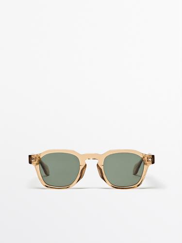 Zara Geometric sunglasses - Pastel yellow - Image 0