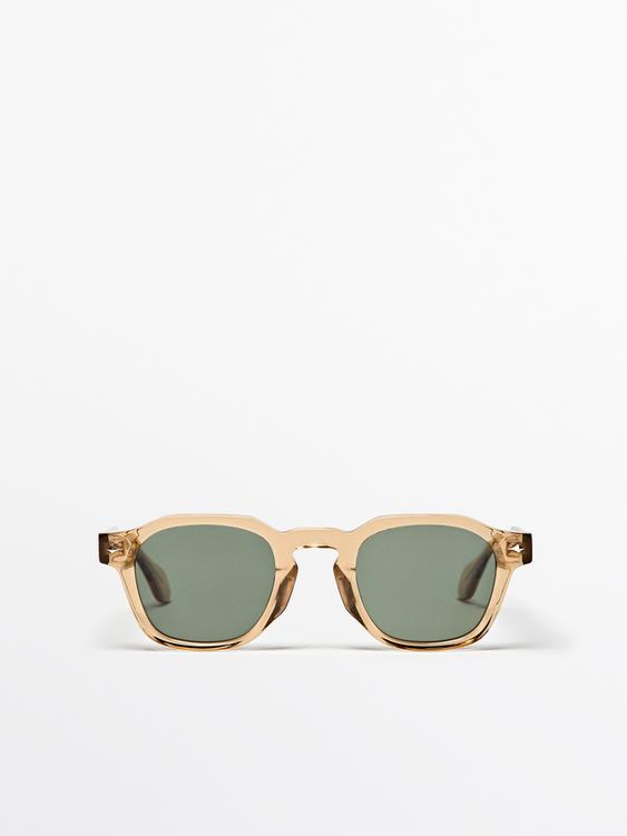 Zara Geometric sunglasses - Pastel yellow - Image 0