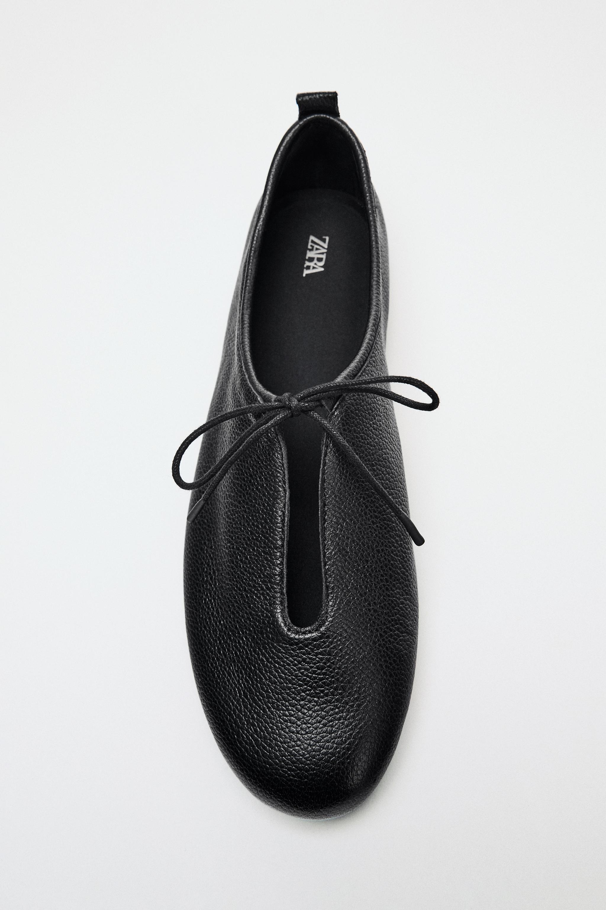 LEATHER BALLET FLATS