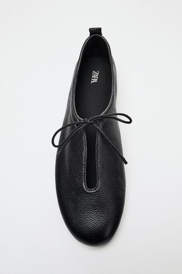 BAILARINA PIEL - Negro de Zara