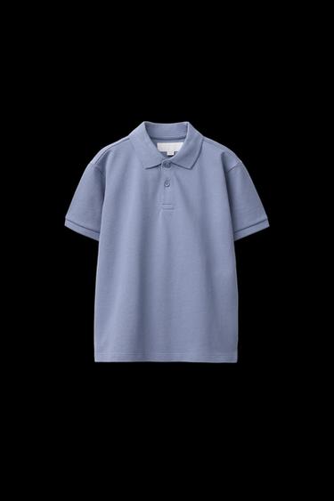 BASIC PLAIN POLO SHIRT - Light blue by Zara