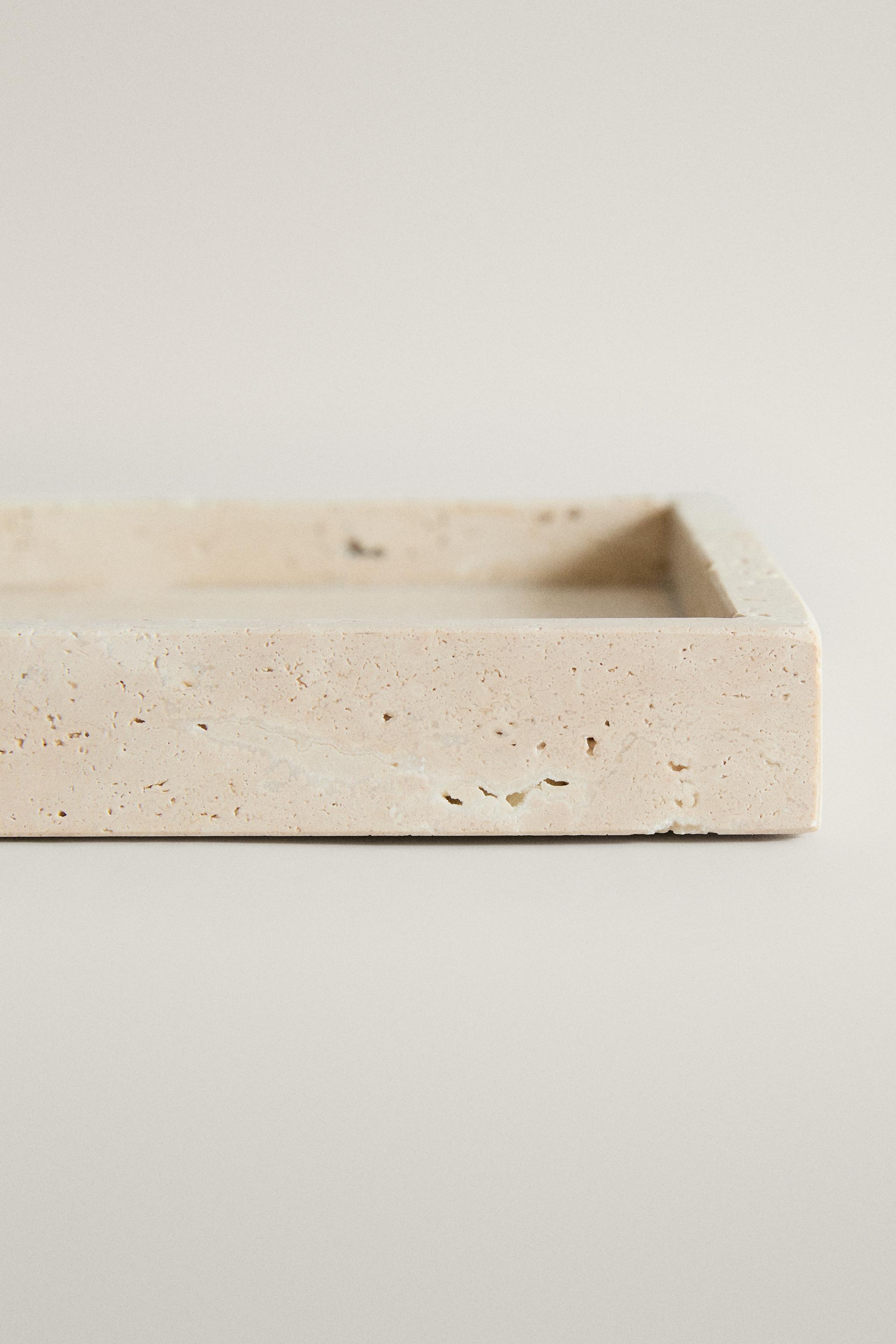 PLATEAU DE BAIN MARBRE BEIGE