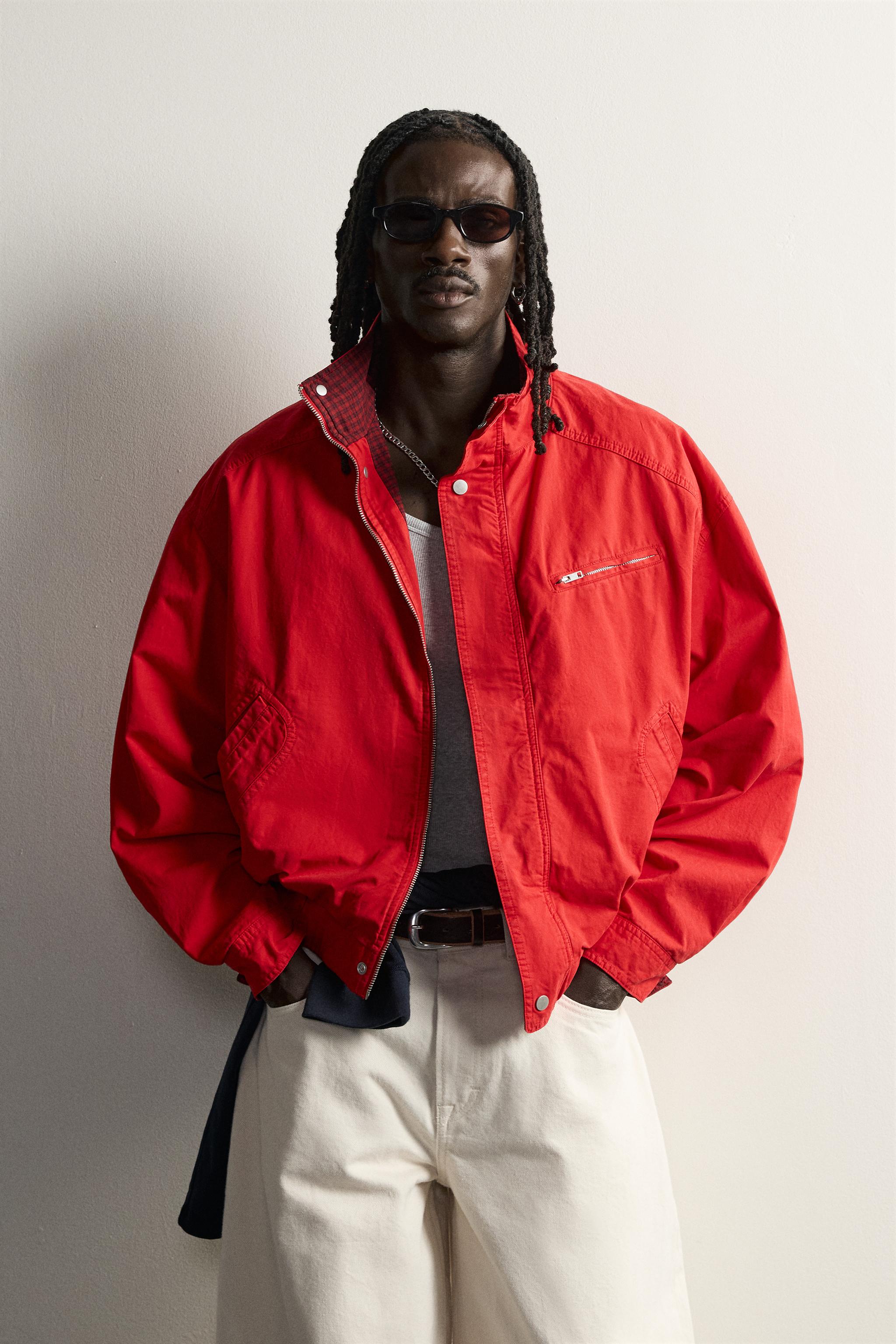 CONTRAST RELAXED FIT JACKET