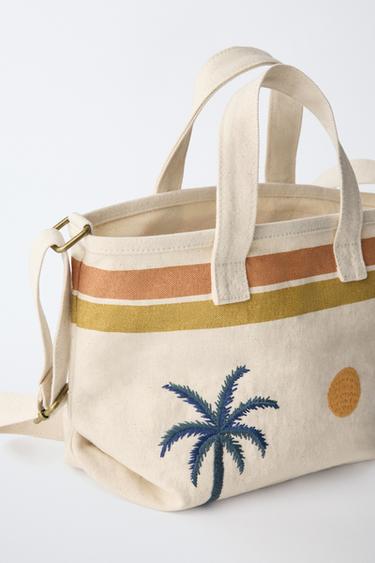 SAC SHOPPER IMPRIMÉ - Blanc écru de Zara - Image 3