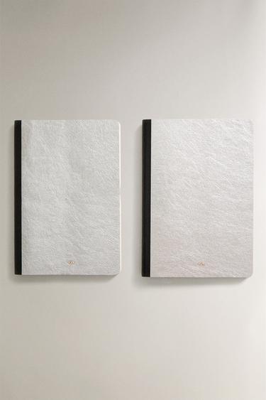 CAHIER UNI A5 (LOT DE 2) - Argent de Zara - Image 0