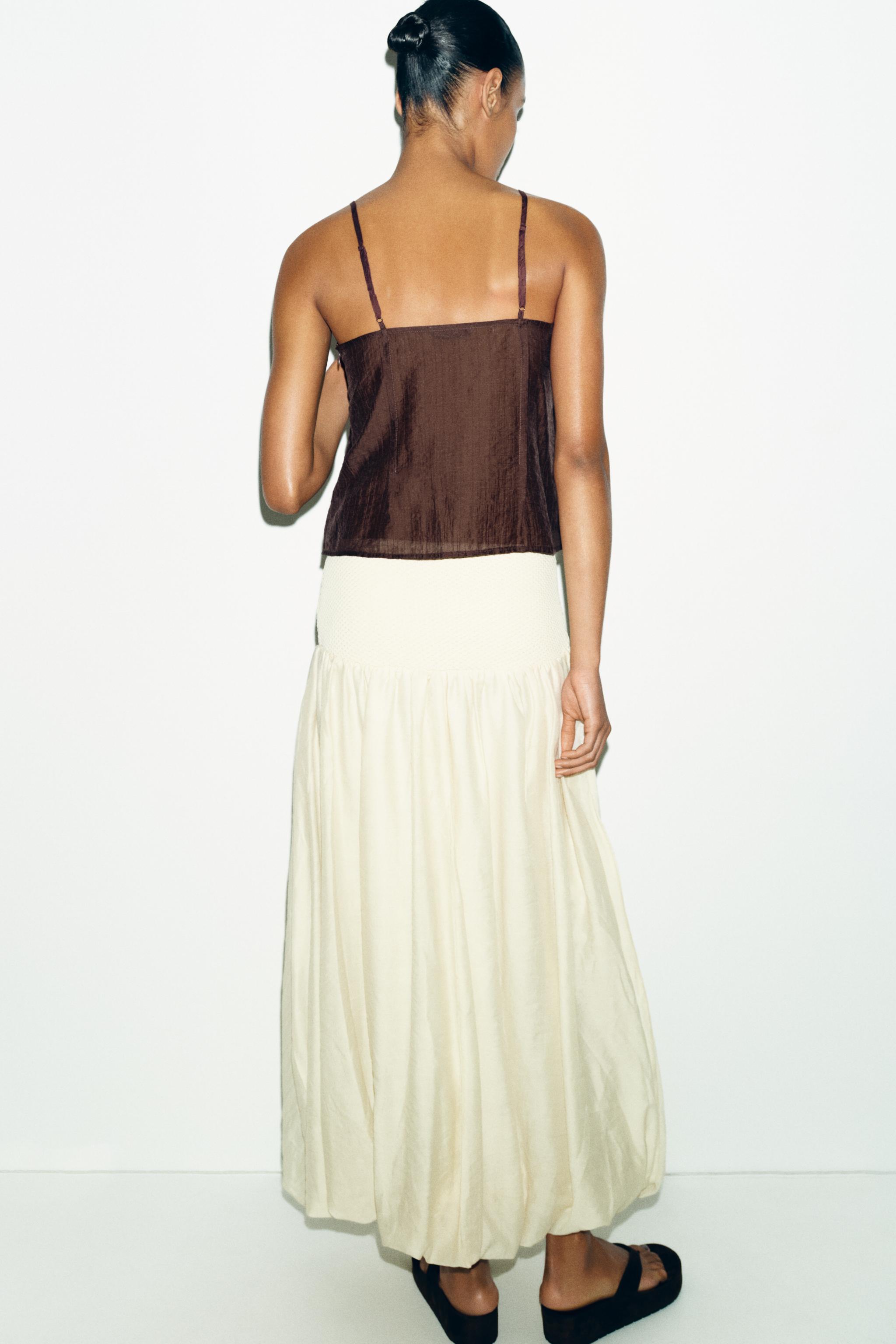 EMBROIDERED STRAP TOP