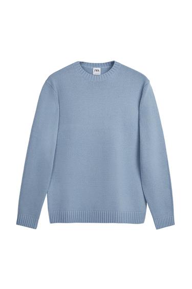 PLAIN SOLID COLOR SWEATER