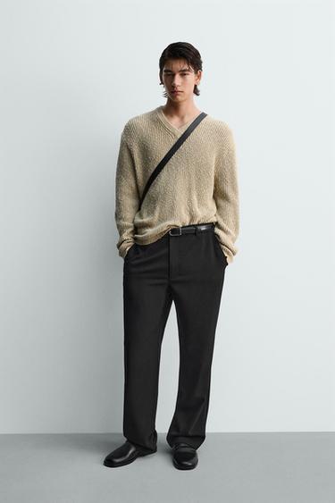 RELAXED FIT FLOWING TROUSERS - Black by Zara