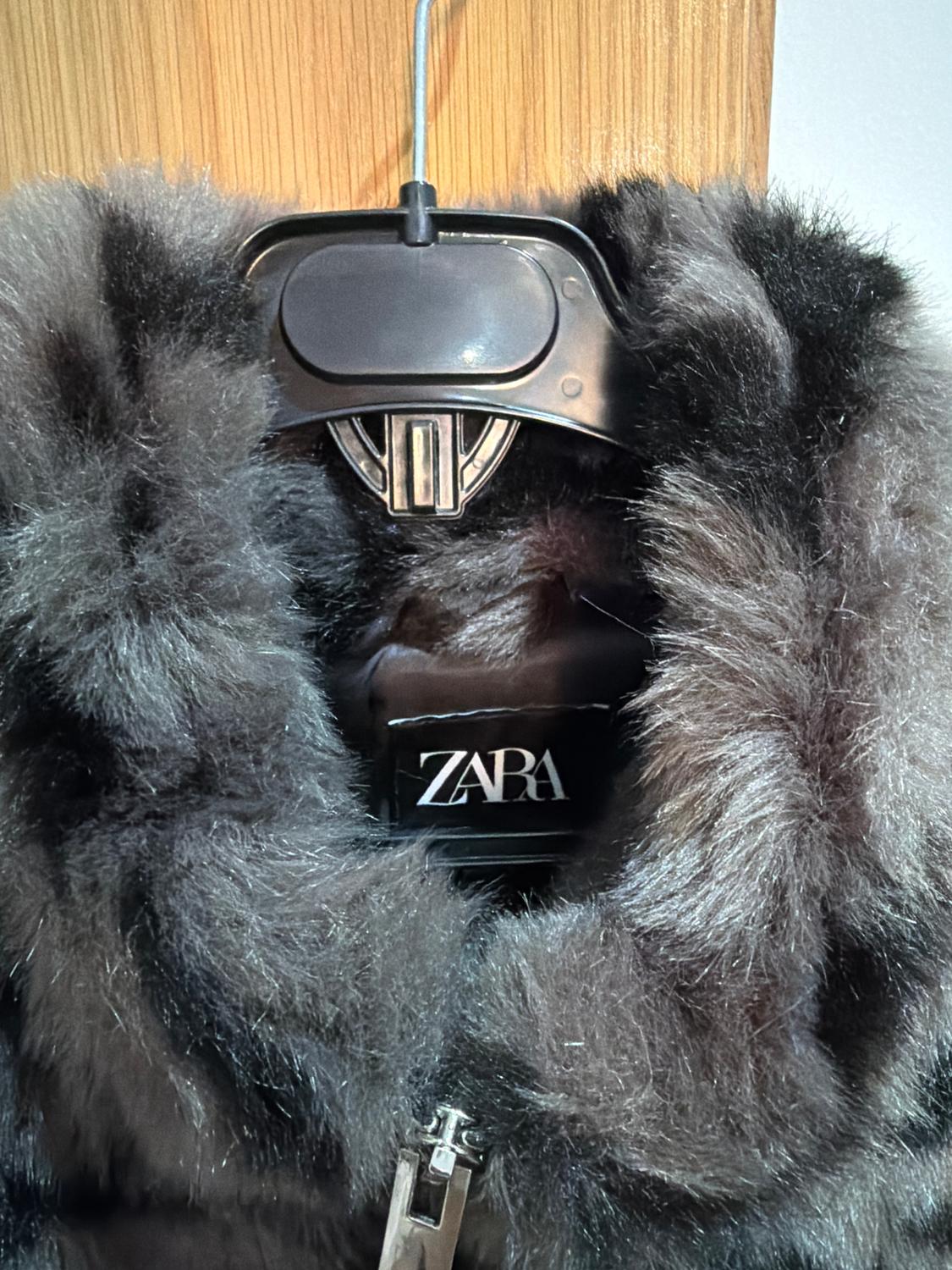 ANIMAL PRINT FAUX FUR JACKET - Image 3