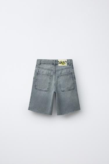 SKATE DENIM BERMUDA SHORTS - Blue by Zara - Image 1