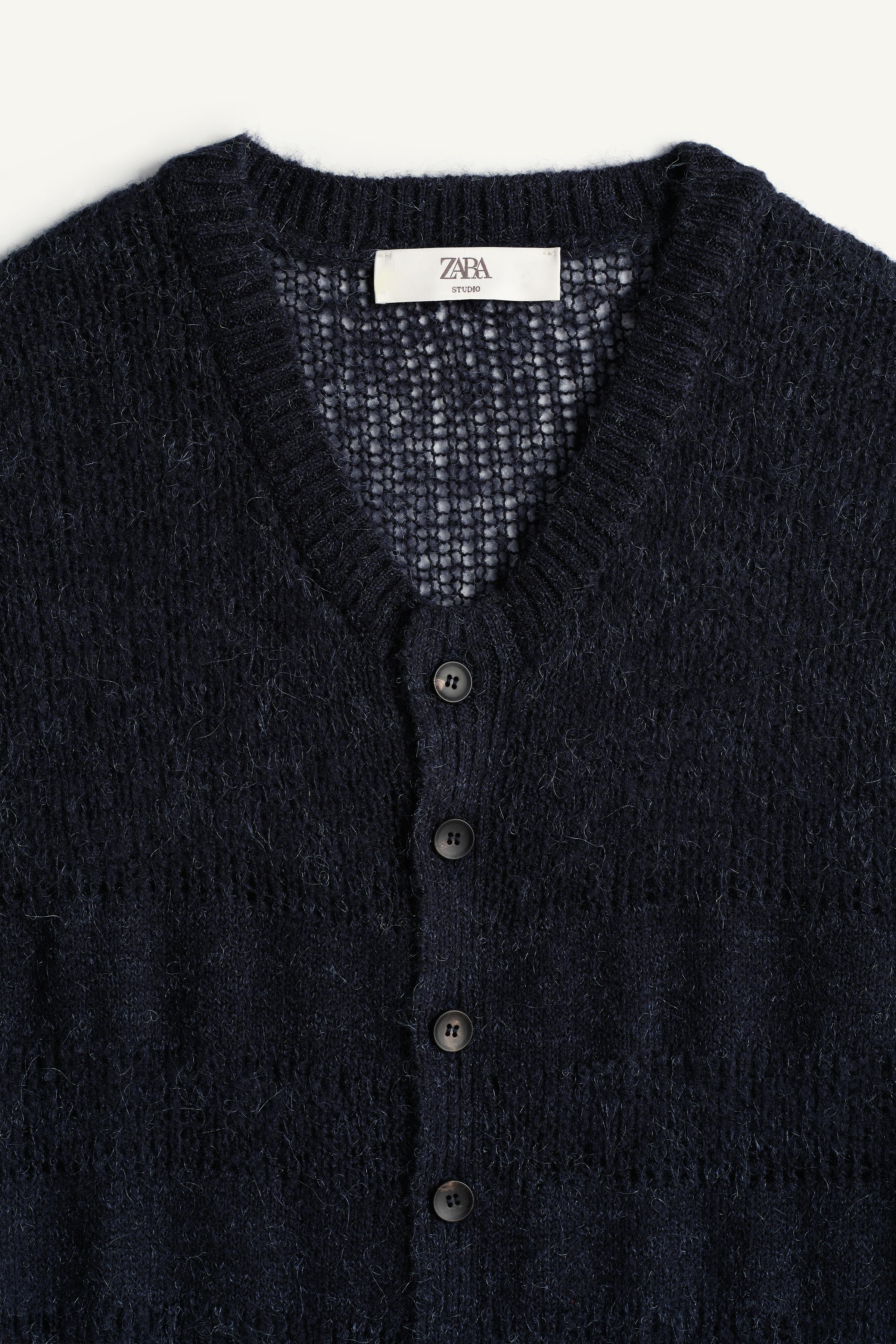 CARDIGAN COUPE COURTE AJOURÉ
