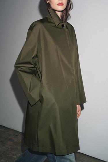 MINIMAL WATER-REPELLENT TRENCH COAT ZW COLLECTION - Khaki by Zara - Image 1
