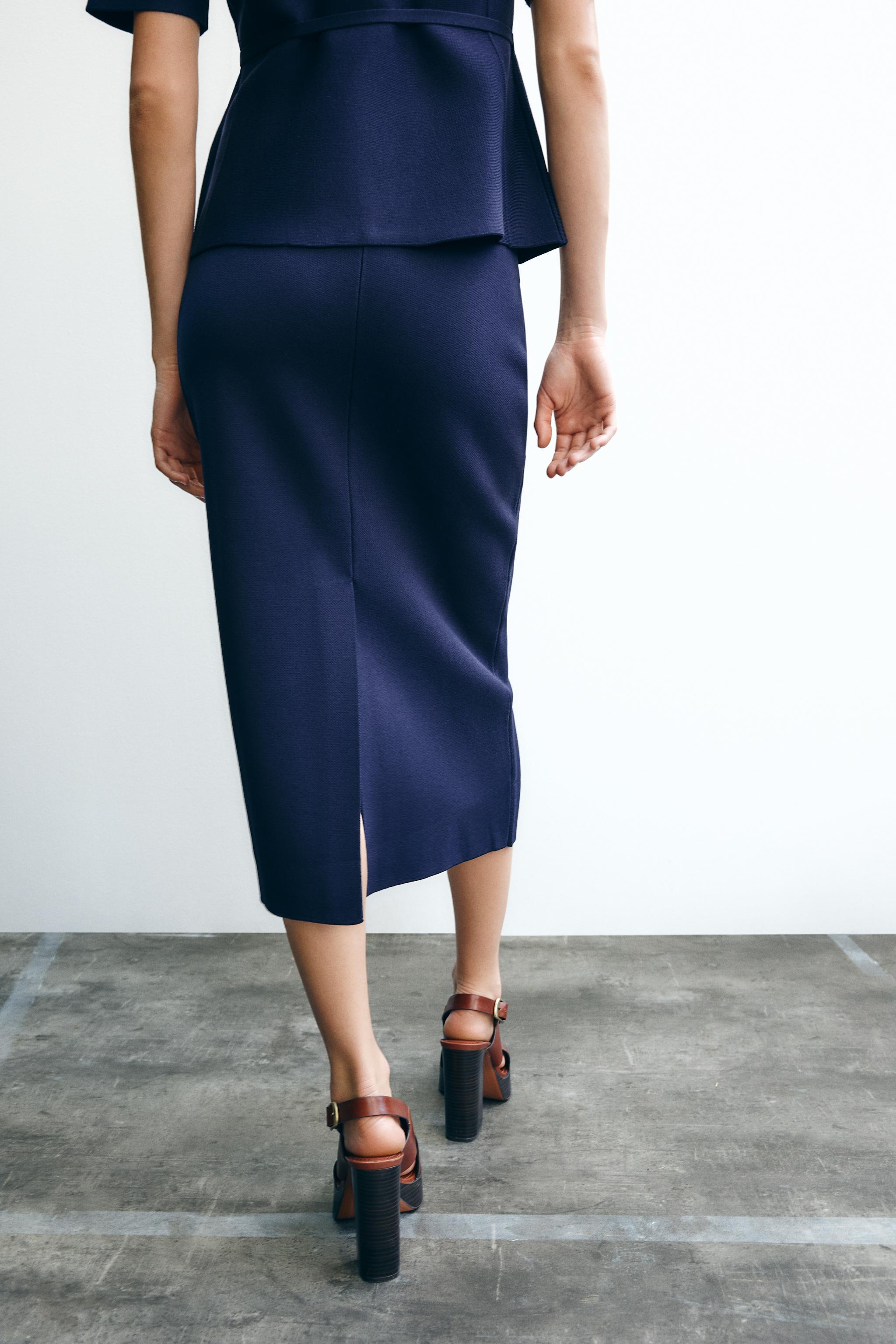 ZARA プレーン ニット ミディスカート 9598/069 09598055430-e2.jpg?ts=