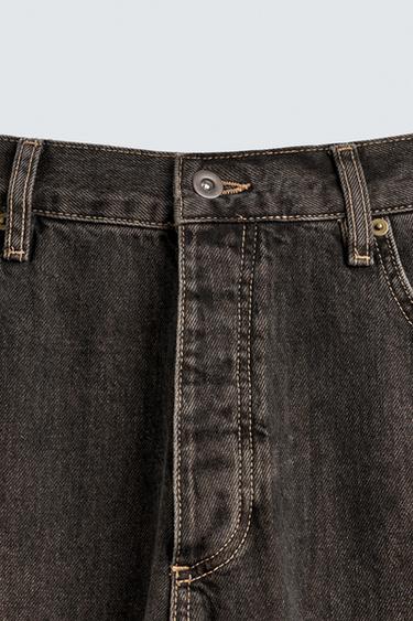 RELAXED FLARE FIT JEANS - Brown by Zara - Image 8