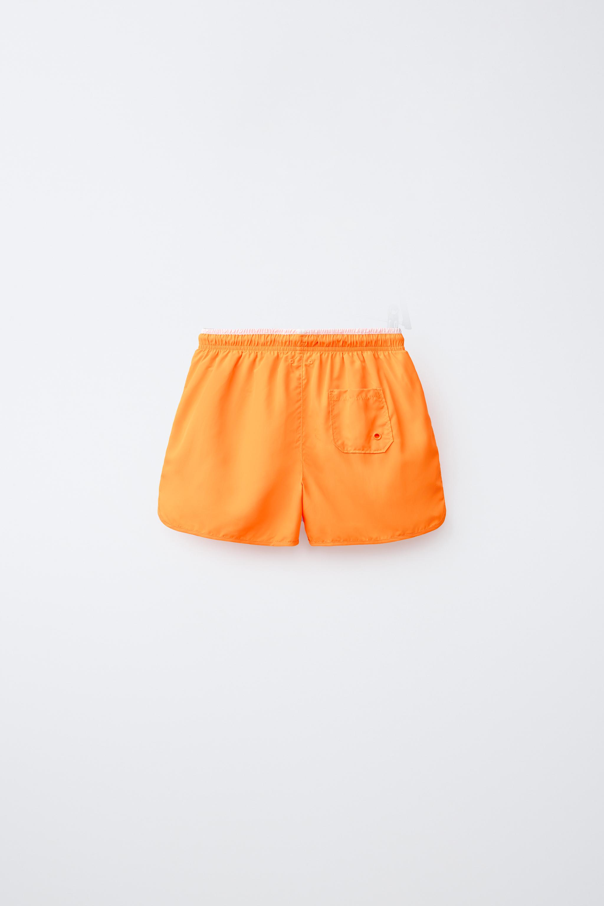 6-14歳/速乾性トランクススイムウェア - ネオンイエロー | ZARA Japan