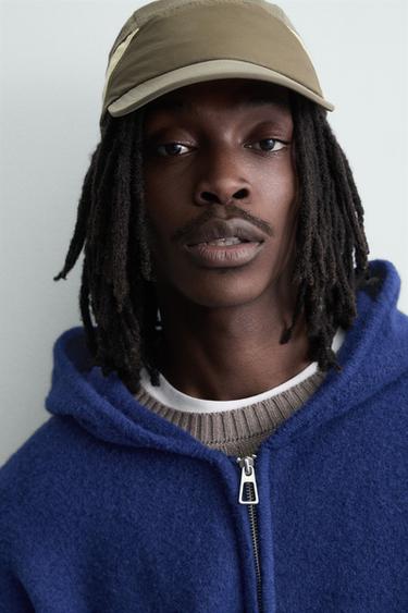 ნაქსოვი ჟაკეტი კაპიუშონით - Zara-ს Bluish