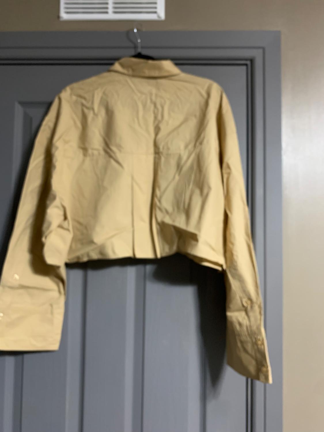 ZIP-UP POPLIN CROPPED SHIRT - Image 2