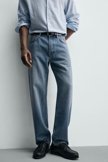 LEICHTE JEANS AUS BAUMWOLLE-LYOCELL - Mittelblau von Zara