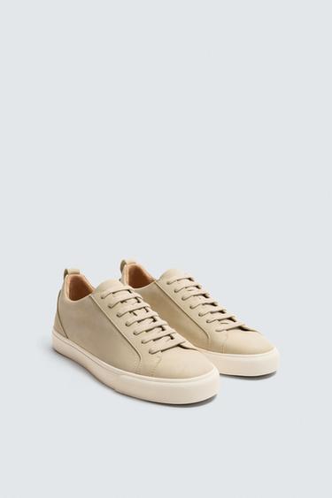 Zara BASIC SNEAKERS - Beige