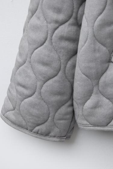 PUFFER JACKET - Pearl grey by Zara - Image 3