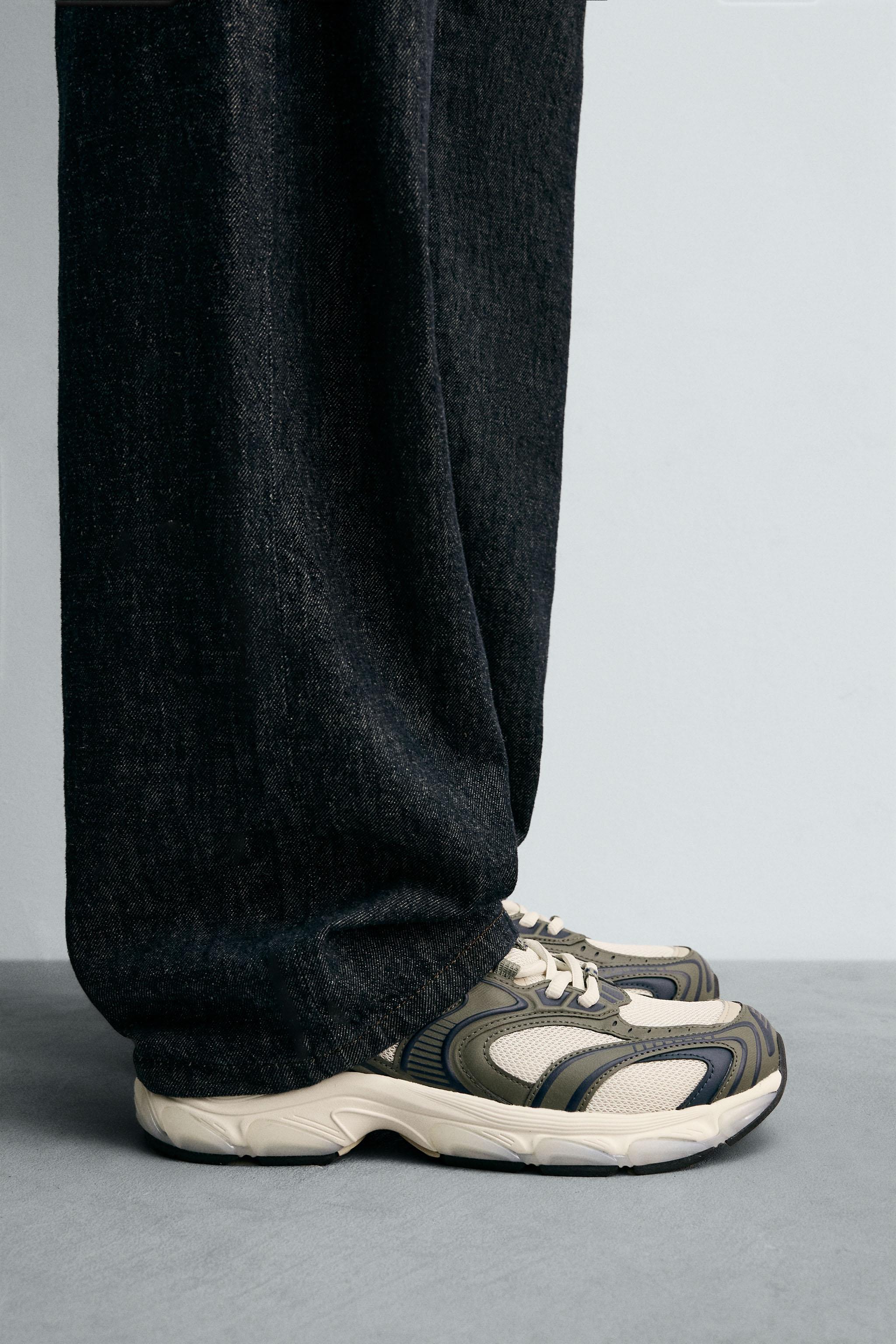 らっきーる チャンキーソールスニーカー - グリーン | ZARA Japan / 日本