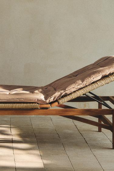 POLSTER LEINEN UND BAUMWOLLE GESTREIFT - Hellbeige von Zara