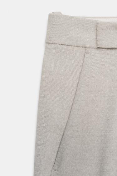 ZW COLLECTION DARTED TROUSERS - Beige by Zara - Image 7