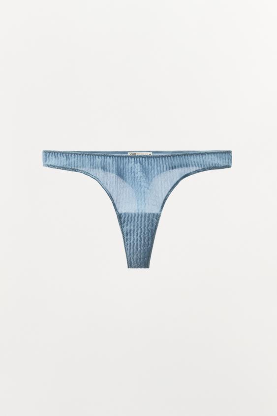 100% SILK WRINKLED EFFECT THONG LIMITED EDITION