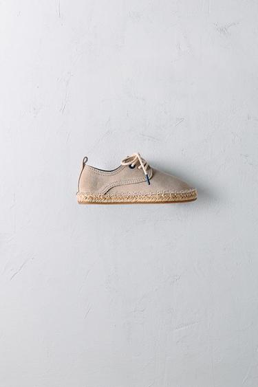 DERBYS JUTE CUIR ÉDITION LIMITÉE - Gris argent de Zara - Image 9