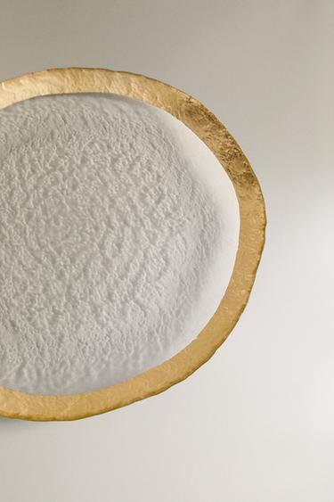 ASSIETTE DE PRÉSENTATION VERRE FILET DORÉ - Or de Zara - Image 2