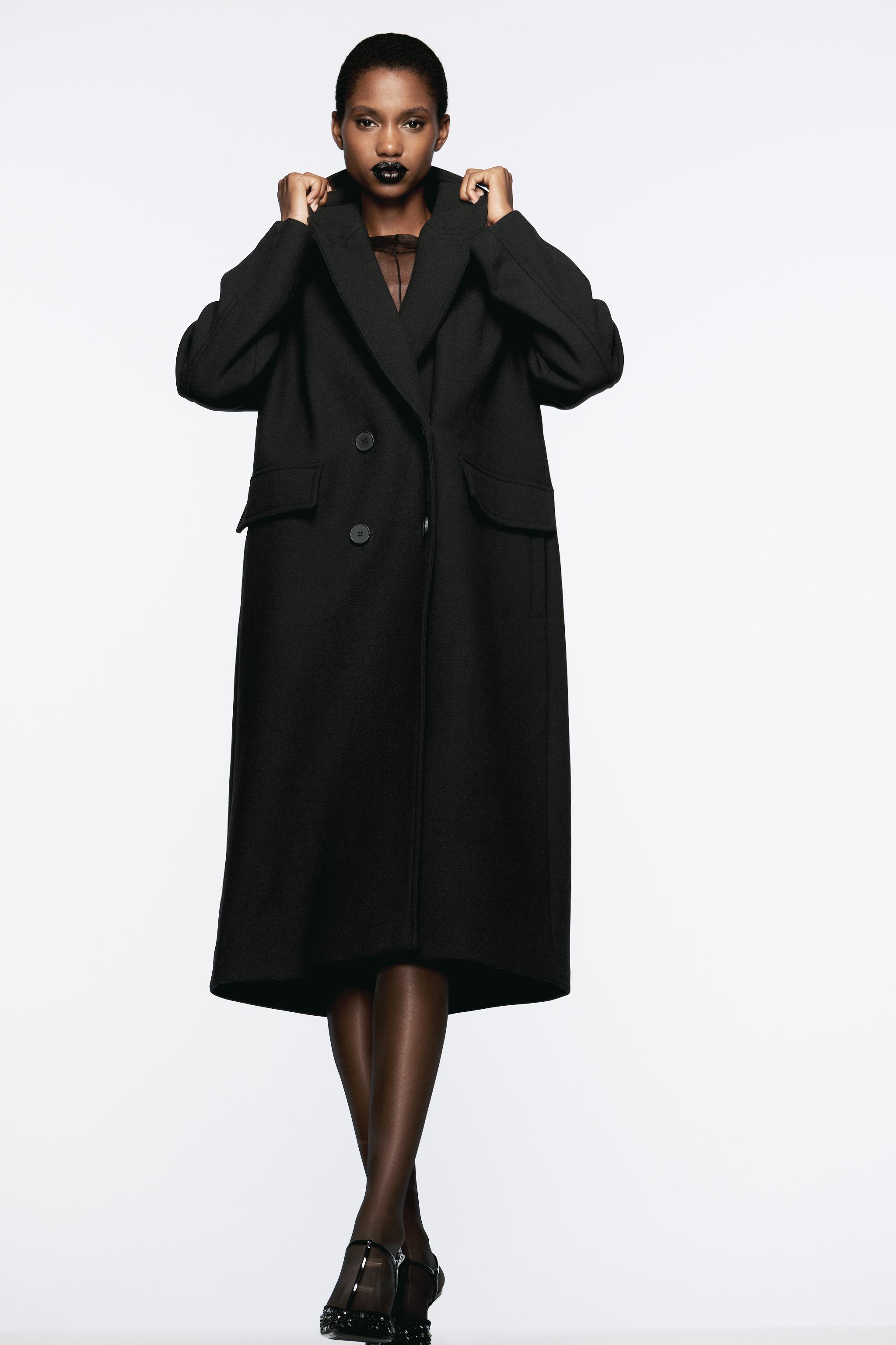 Pea coat zara hotsell