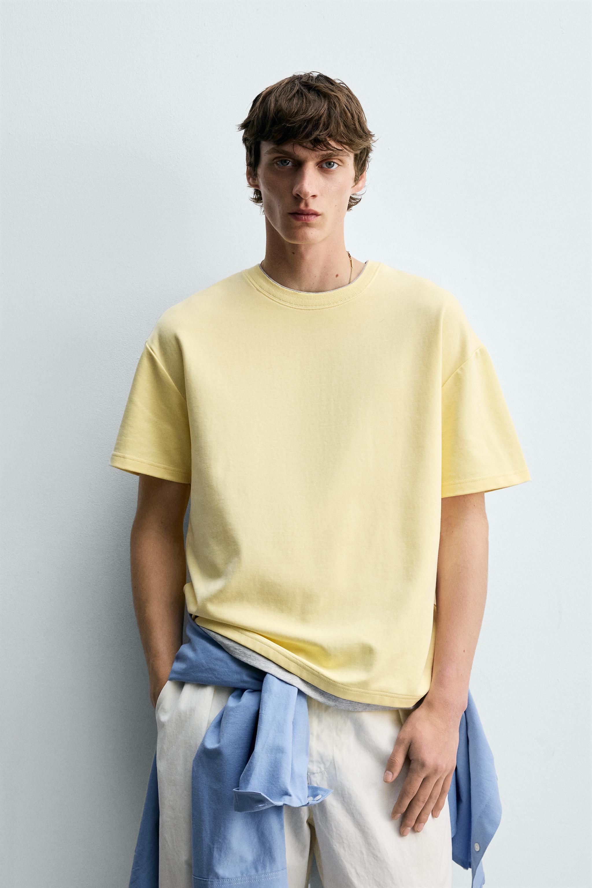 CONTRAST DOUBLE TRIM T-SHIRT