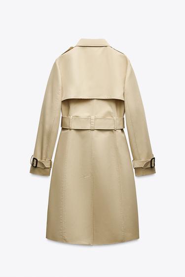 ZW COLLECTION WATER-REPELLENT TRENCH COAT - Sand by Zara - Image 5