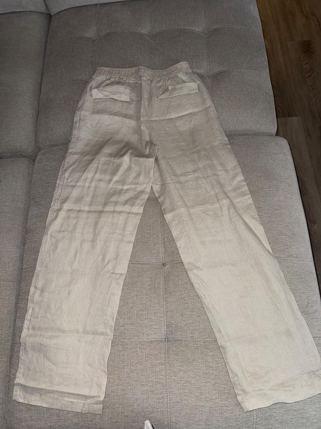 WIDE LEG LINEN PANTS - Image 2