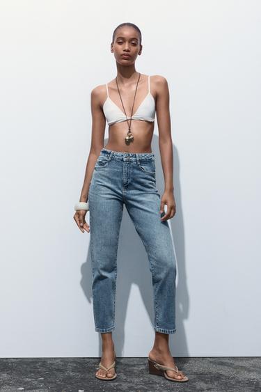 ДЖИНСИ Z1975 MOM LEG З ВИСОКОЮ ТАЛІЄЮ - Синій Zara - Зображення 0