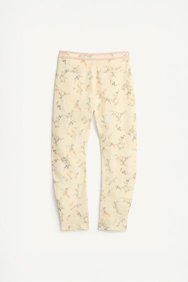 Zara LIMITED EDITION FLORAL PRINT PANTS - Printed