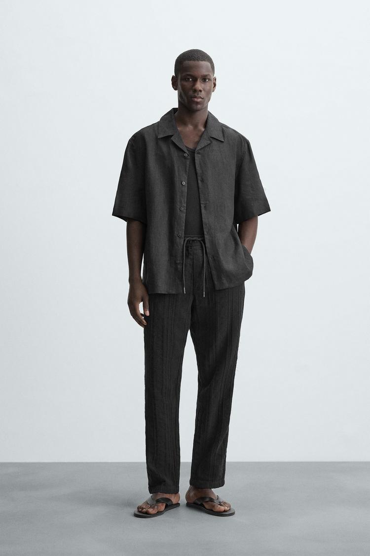 Ropa Zara Zara Hombre Online Mexico Camisa De Lino Zara CAMISA CON