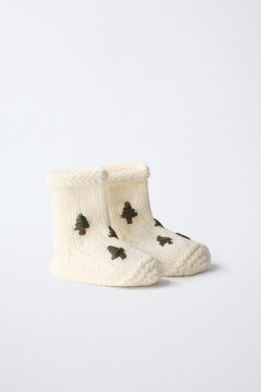 TREE BOOTIES - Ecru White by Zara