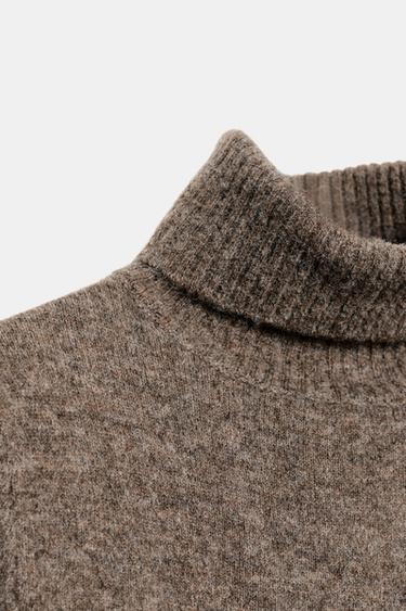 SHORT PUFF SLEEVE JUMPER - Brown / Taupe by Zara - Image 6