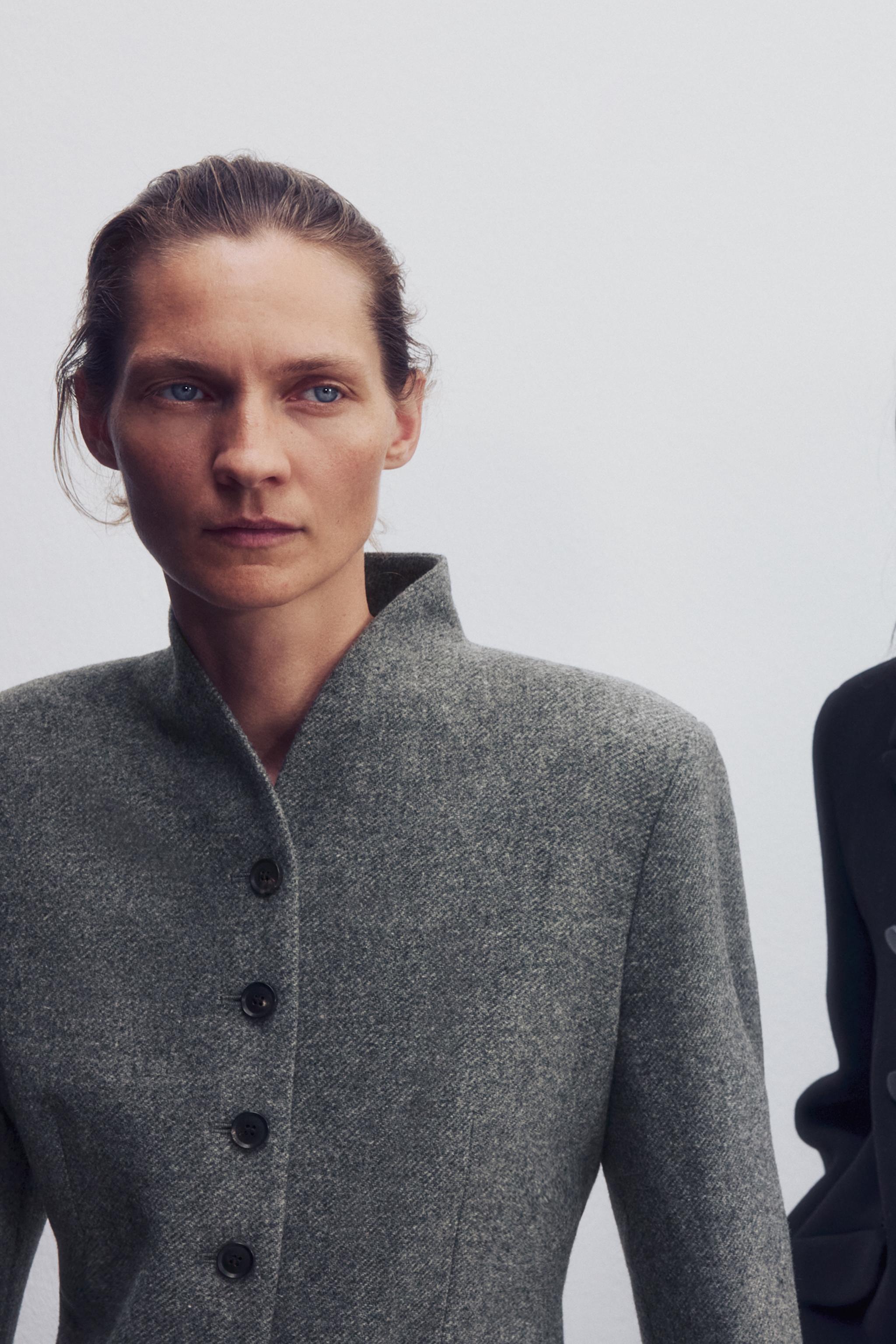MANTEAU LAINE BOUTONS ZW COLLECTION