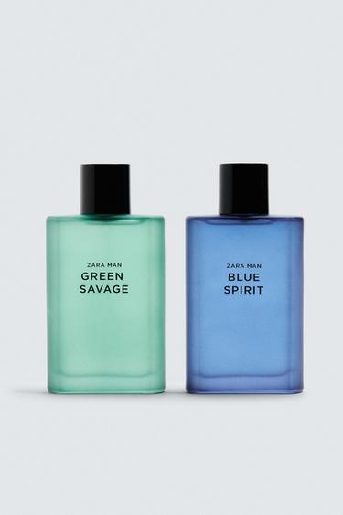 Zara GREEN SAVAGE + BLUE SPIRIT EDT 2 X 90 ML (3.4 FL. OZ) - TINTED LEATHER